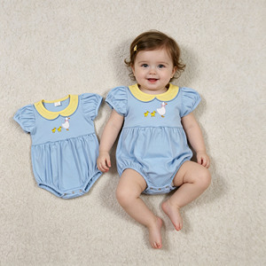 RTS Boutique - Ropa para Bebés Niñas con Estampado de Flores, Patos y Gansos, Bonitos Lazos, Mono de Burbuja para Niñas Pequeñas, Venta al por Mayor, Body Casual para Recién Nacidos - Product Image 3
