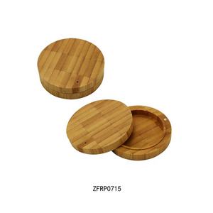 Private Label <b>Blush</b> Packaging Empty Cosmetic Jar Custom Bamboo Palette Eco Friendly <b>Blush</b> Container Empty - Product Image 3