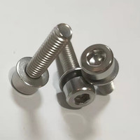 Vis en titane M3 M5 M6 M8 X 1.25X20mm 10mm 65mm pas 1.0mm Ti Hex Socket Allen Cap Head Boulons pour siège de vélo de route DIN913