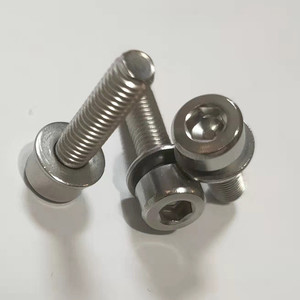 Titan vít M3 M5 M6 M8 x 1.25x20mm 10mm 65mm Pitch 1.0mm <span class=keywords><strong>ti</strong></span> <span class=keywords><strong>Hex</strong></span> ổ cắm Allen cap đầu bu lông cho đường xe đạp ghế din913 - Product Image 3