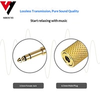 Adaptateur audio BNC Shouyi 65 mm mâle vers 35 mm femelle pour clavier, batterie électronique, piano numérique, haut-parleur, guitare, casque