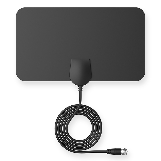 Top Sell Good Quality Flat HD Digital Indoor Amplified 60 Miles Range TV ISDB ATSC DVB-T DVB-T2 Antenna Tv