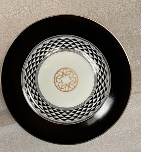 Manufacturer Stylish Modern High-end Hot Selling Ceramics Business Gift Luxury Decor Bone China Black White Geometric Ceramics - Product Image 4