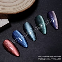 Nouveauté - Échantillon Gratuit - Gel pour Ongles Effet Œil de Chat Hema Free Dusk Autumn, 24 Teintes - Gel UV pour Salon Professionnel et Nail Art à Domicile