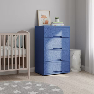 New Durable 4-Tier <b>Plastic</b> Mini Utility with <b>Drawers</b> and Cabinet Organizer for Home Office Bedroom Furniture - Product Image 5