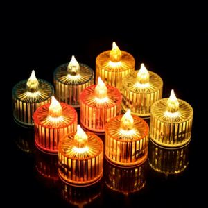 Magnifiques bougies LED sans flamme en gel, design cristal scintillant, piles incluses, pour Noël, anniversaires et fêtes romantiques - Product Image 3