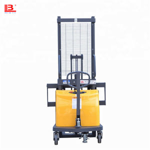 Apilador hidráulico semi eléctrico de CC de toneladas, elevador de palés, carretilla elevadora, nuevo - Product Image 2