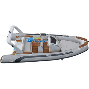 Gather RIB580A 5.8M 19Ft Luxury Yacht Fiberglass Fishing Boat Small Fishing Sailing Canoe for Sale RIB580A - Product Image 1