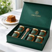 Pot de miel dans une boîte, emballage cadeau personnalisé, boîte à miel en carton de luxe pour cadeau de pot de miel