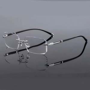 Gafas de Lectura Fotocromáticas con Corte de Diamante Sin Montura para Hombre y Mujer, con Logotipo Personalizado 2025, de Lujo, con Cambio de Color, para Presbicia - Product Image 6