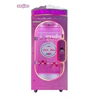 Machine à Coupes Automatique Intelligente à Monnayeur Rose pour la Distribution de Cadeaux, Machine de Jeu à Coupes, Machine à Coupes à Griffes, Machine à Coupes à Cadeaux à Vendre