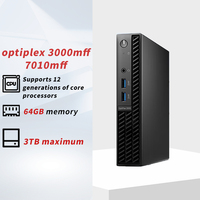 Hot Dells Optiplex 3000MFF/7010MFF Mini Pc Ordinateur de bureau Core I3 I5 I7 Business Office PC avec 8GB-32GB RAM 512GB 1TB SSD