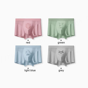 Logo personnalisé Boxer Hommes Ice Silk Nylon Respirant Mesh Slip Couleur Cartoon Imprimé Sport Fitness Hommes Sous-Vêtements Boxer - Product Image 4