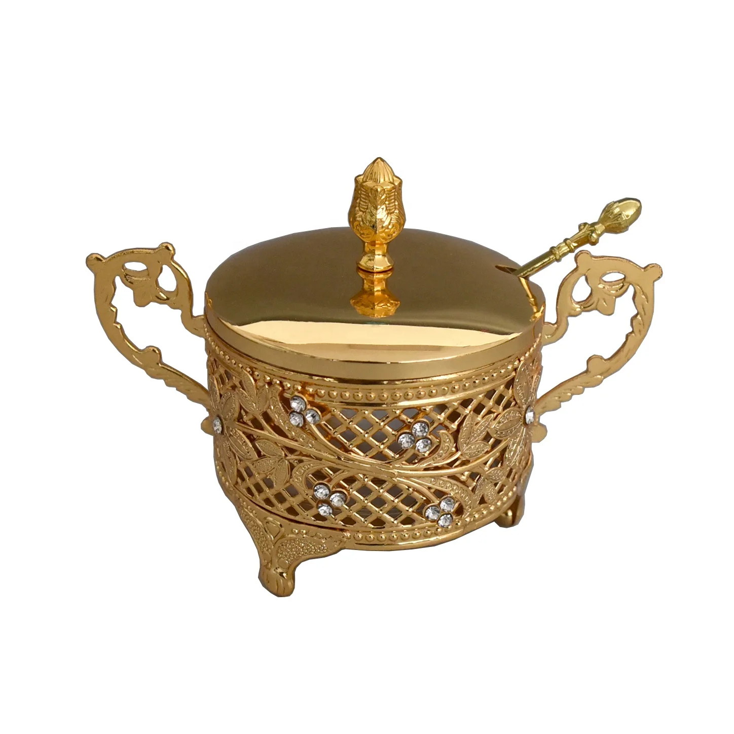 Металлическая посуда, столовый соляный горшок, индийский свадебный декор, сахарники