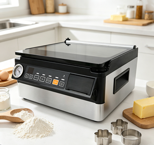 <span class=keywords><strong>เครื่อง</strong></span>ซีลสูญญากาศแบบพกพา OEM อัตโนมัติ -95KPA พร้อมเครื่องพิมพ์บาร์โค้ดและเกจวัด - Product Image 6