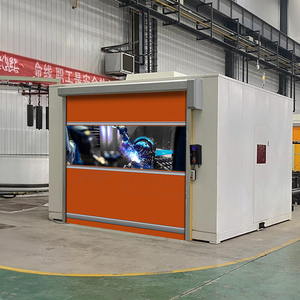 Công nghiệp điện PVC tốc độ cao cuộn lên cửa nhựa nhanh Heavy Duty trượt con lăn màn trập cửa - Product Image 5