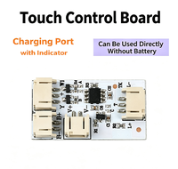 Lampe de table LED rechargeable avec entrée Type-C, 3W, IP20, à intensité variable, pour lecture sur bureau, avec interrupteur tactile et carte PCB