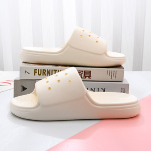 Sandales d'été pour femmes en EVA, antidérapantes, respirantes, pour l'intérieur et l'extérieur, légères, confortables, bout rond, couleur unie - Product Image 2