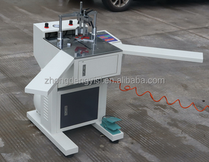 Automatic Right Angle Leaning Pneumatic <b>Clamping</b> Wood Cutting Machine Desktop Photo <b>Frame</b> Corner Nailing for Restaurants - Product Image 3