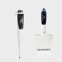 IKEME Laboratoire 10ul-300ul Multichanel Réglable Divers Volume Autoclavable Pipette Électronique Pipette Multi Fonctionnelle