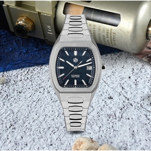 San Martin – montre Tonneau pour hommes, 39.5mm, montre-bracelet mécanique automatique de luxe, étanche 10 bars, lumineuse BGW-X1, SN0145 - Product Image 6