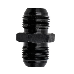 An To An Oil Cooler Hose <b>Adapter</b> Male Threaded Double Threaded Aluminum Alloy Black AN6 AN8 AN10 AN12 - Product Image 2