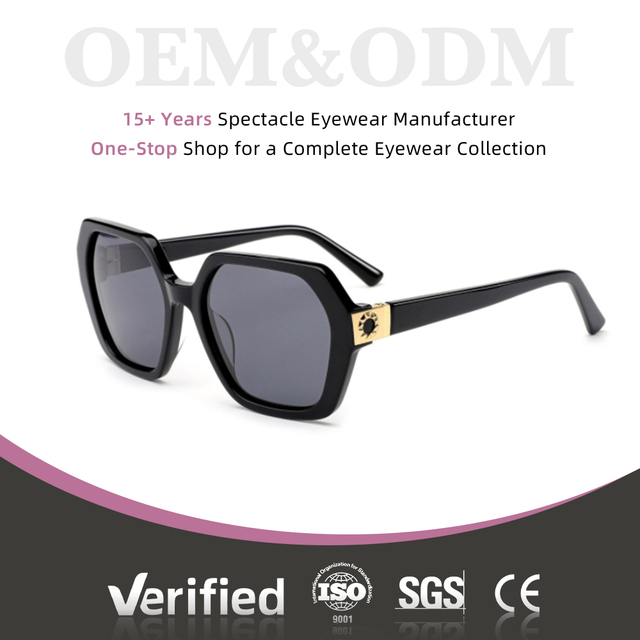 Wholesale Customization Unisex Thick Trendy Acetate square Retro Luxury Color Sunglasses  High End Quality Fashion Acetate