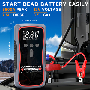 12V Hoge Kwaliteit En High Power Auto Voertuig Draagbare Multifunctionele Compacte Auto Jump Starter - Product Image 2