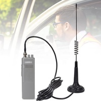 Antena CB de antena magnética BNC-macho de 27Mhz con base de montaje magnético de 2,7 pulgadas Cable RG58 de 4 metros