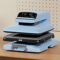Presse à chaud automatique 38x38cm avec tiroir pour l'impression de vêtements personnalisés – Équipement de transfert de t-shirts pour entreprises