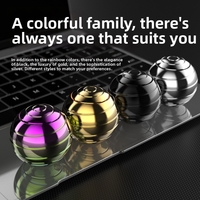 Fidget Spinner Multifonctionnel Rotatif de Bureau, Jouet Anti-Stress Métallique Lumineux Coloré, Gadget de Décompression Portable