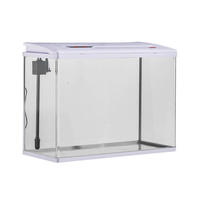 Aquarium de bureau pour poissons Betta avec filtre intégré, pompe à eau silencieuse et économe en énergie, lumière LED