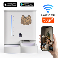 Distributeur intelligent de nourriture pour chats avec caméra HD intégrée, audio bidirectionnel, application Wi-Fi et surveillance visuelle en temps réel – Meilleures ventes d'accessoires pour animaux de compagnie