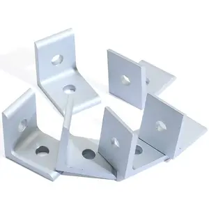 Custom Aluminium Flat Right Corner Connect Angle Bracket For 4040 2020 Profiles