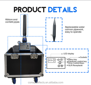 Phạm vi 20m DMX512 sân vận động bắn hiệu ứng sân khấu giải trí DJ nước máy OEM máy bay phản lực nước - Product Image 3