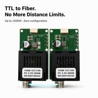Módulo Transceptor de Fibra Óptica TTL SBUS para UAV, Enlace de Datos Óptico de Largo Alcance de 20-120 KM, Plug and Play