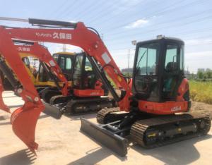 Excavadora de cadenas U55-4 de 5.5 toneladas, máquina de construcción agrícola de segunda mano, modelo 2016, cucharón de 0.5m³, potencia de 25kw - Product Image 3