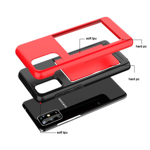 Credit Card Slot PC Back Cover Armor Shockproof Phone <span class=keywords><strong>Case</strong></span> for <span class=keywords><strong>Samsung</strong></span> Galaxy <span class=keywords><strong>S20</strong></span> <span class=keywords><strong>FE</strong></span> 5G - Product Image 6