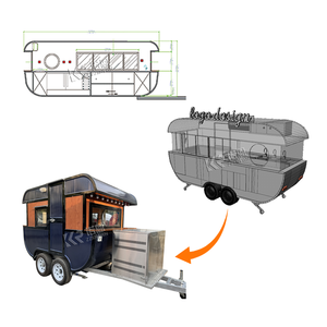 2026 Gas Snack Machines Hot Dog Vendor <strong>Mexican</strong> Ice Push Carts for Sale Used Hot Dog Fast Food Trailer - Product Image 2
