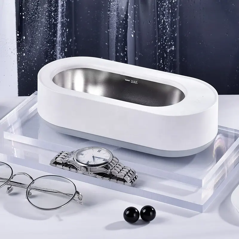 Mini Ultrasonic Cleaner Small Ultrasonic Jewelry Cleaner MachineためEyeglasses Watches Necklaces Coins Razors Dentures Combs