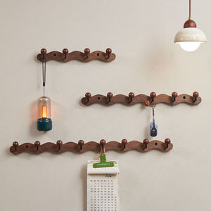 Gancho de ropa de madera maciza caliente para puerta de <span class=keywords><strong>entrada</strong></span>, colgador de ropa colgante detrás de la puerta de <span class=keywords><strong>entrada</strong></span>, ropa creativa, sombrero, gancho Wallart - Product Image 4