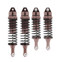 Peredam Kejut Paduan Aluminium Dirakit Sepenuhnya dari Logam dengan Lubang Besar untuk Depan & Belakang untuk Mobil Truk RC 1/10 Slash 4x4.