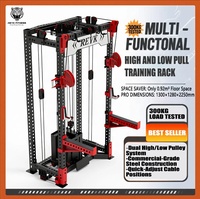 Cage de musculation monoposte avec système de poulies à double câble intégré pour entraînement en salle de sport