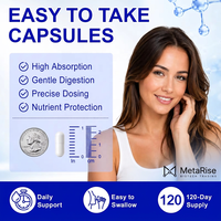 Complément de peptides de cuivre GHK-Cu avec biotine antioxydante, 120 capsules, végétalien, sans OGM, 300 mcg, favorise l'élasticité et la vitalité des cheveux