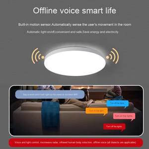 Thiết kế hiện đại siêu nhạy cảm kép Cảm biến điều khiển đèn trần IP65 LED ánh sáng cho văn phòng nhà hành lang ban công cầu thang - Product Image 2