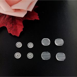 Giant Tree <b>Ear</b> <b>Clip</b> Converter Silicone Pads Transparent Round Clasps Hooks Jewelry Findings - Product Image 2
