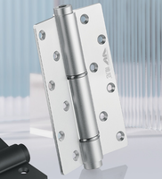 Charnière silencieuse grise de 6 pouces en aluminium spatial résistant à l'usure avec amortisseur à fermeture automatique pour portes en acier/alliage d'aluminium – Vente en gros