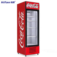 Réfrigérateur commercial vertical à porte vitrée personnalisée 309L, certifié CE ETL, prix de gros, refroidisseur de boissons pour magasin