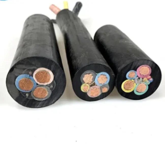 Cable de goma eléctrico flexible de resistencia al aceite con aislamiento Epr de conductor de cobre de 1/1/2