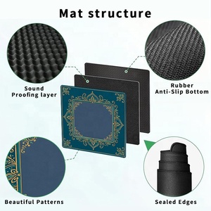 <span class=keywords><strong>Mantel</strong></span> <span class=keywords><strong>de</strong></span> Goma Natural para Mesa <span class=keywords><strong>de</strong></span> Mahjong, Tejido Densamente y Engrosado - Product Image 4